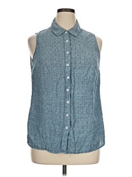 Coldwater Creek Sleeveless Button Down Shirt
