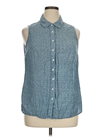 Coldwater Creek Sleeveless Button-Down Shirt (view 1)