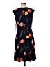 Wisp Print Black Cocktail Dress Size 8 - photo 2