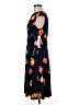 Wisp Print Black Cocktail Dress Size 8 - photo 5