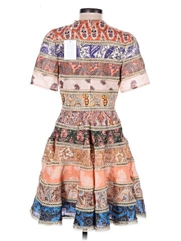 Zimmermann Devi Lace-trimmed Patchwork Paisley-print Linen Mini Dress  (view 2)
