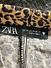 Zara 100% Cotton Animal Print Gold Shorts Size XS - photo 3