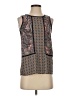 Crescent 100% Polyester Brown Sleeveless Blouse Size XS - photo 1