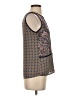 Crescent 100% Polyester Brown Sleeveless Blouse Size XS - photo 4