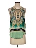 Renee C. Green Sleeveless Blouse Size S - photo 1