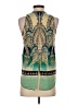 Renee C. Green Sleeveless Blouse Size S - photo 2