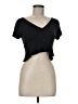 Me To We Black Short Sleeve Top Size M - photo 1
