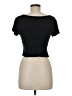 Me To We Black Short Sleeve Top Size M - photo 2