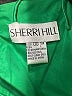 Sherri Hill 100% Polyester Metallic Solid Green Cocktail Dress Size 00 - photo 3