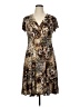 Another Thyme Animal Print Brown Casual Dress Size 16 - photo 1
