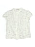 Bonpoint 100% Cotton Ivory Short Sleeve Blouse Size 12 - photo 1