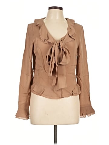 Spiegel Long Sleeve Silk Top (view 1)