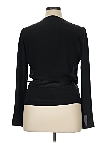 Limited Collection Long Sleeve Silk Top (view 2)