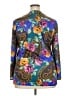 Unbranded 100% Polyester Blue Long Sleeve Blouse Size 18 - photo 2