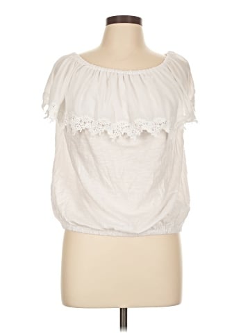MICHAEL Michael Kors Short Sleeve Blouse (view 1)