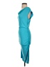 Three Dots Solid Teal Cocktail Dress Size S - photo 5