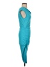 Three Dots Solid Teal Cocktail Dress Size S - photo 4