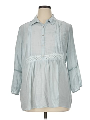 NY Collection 3/4 Sleeve Blouse (view 1)