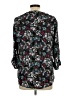 Zac & Rachel 100% Polyester Floral Black 3/4 Sleeve Blouse Size L - photo 2