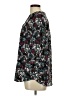 Zac & Rachel 100% Polyester Floral Black 3/4 Sleeve Blouse Size L - photo 5