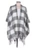 Basha 100% Acrylic Checkered-gingham Gray Wrap One size - photo 1