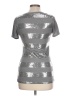Love Rocks Metallic Silver Short Sleeve Top Size L - photo 2