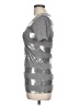 Love Rocks Metallic Silver Short Sleeve Top Size L - photo 5