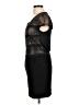 Sandro 100% Linen Black Cocktail Dress Size Lg (3) - photo 5