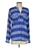 Olive and Oak 100% Polyester Blue Long Sleeve Blouse Size S - photo 1