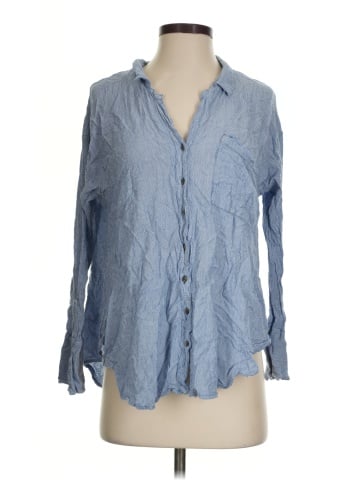 Free People Long Sleeve Button-Down Shirt (view 1)