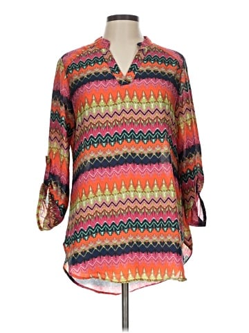 Cato 3/4 Sleeve Blouse (view 1)