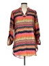 Cato 100% Polyester Print Orange 3/4 Sleeve Blouse Size L - photo 1