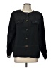 Impressions 100% Polyester Black Long Sleeve Blouse Size 12 - photo 1