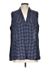 Laundry by Shelli Segal 100% Polyester Blue Sleeveless Blouse Size L - photo 1