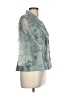 Alex Evenings Silver 3/4 Sleeve Blouse Size L - photo 4