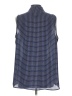 Laundry by Shelli Segal 100% Polyester Blue Sleeveless Blouse Size L - photo 2