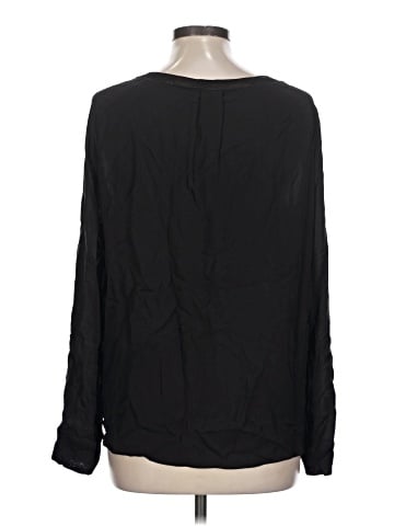 Vince. Long Sleeve Silk Top (view 2)