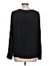 Vince. 100% Silk Black Long Sleeve Silk Top Size L - photo 2