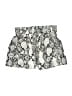 Express 100% Rayon Animal Print Ivory Shorts Size XS - photo 2
