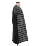 Ann Taylor Stripes Gray Casual Dress Size M - photo 4