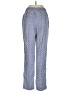Lands' End 100% Lyocell Print Blue Casual Pants Size 8 - photo 2