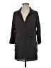 Cloth & Stone 100% Rayon Black Gray 3/4 Sleeve Button-Down Shirt Size S - photo 1