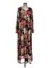 IMAN Floral Black Casual Dress Size L - photo 1