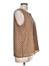 Christopher & Banks 100% Polyester Brown Sleeveless Blouse Size L - photo 4