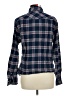 Jachs Girlfriend Plaid Blue Long Sleeve Button-Down Shirt Size M - photo 2