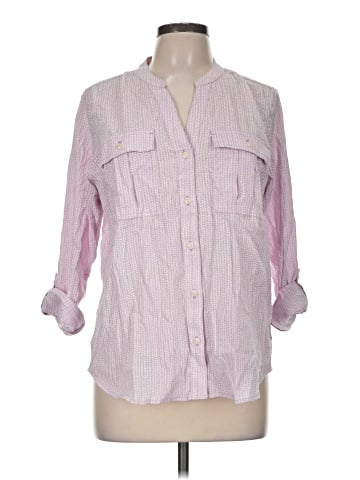L.L.Bean 3/4 Sleeve Button-Down Shirt (view 1)
