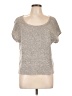 Ella Moss Tweed Silver Short Sleeve T-Shirt Size L - photo 1