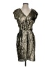 Aryn K. 100% Tencel Metallic Silver Cocktail Dress Size S - photo 1