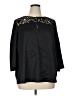 Lord & Taylor Black 3/4 Sleeve Blouse Size 1X - photo 1