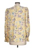 Pleione 100% Polyester Yellow Long Sleeve Blouse Size L - photo 2